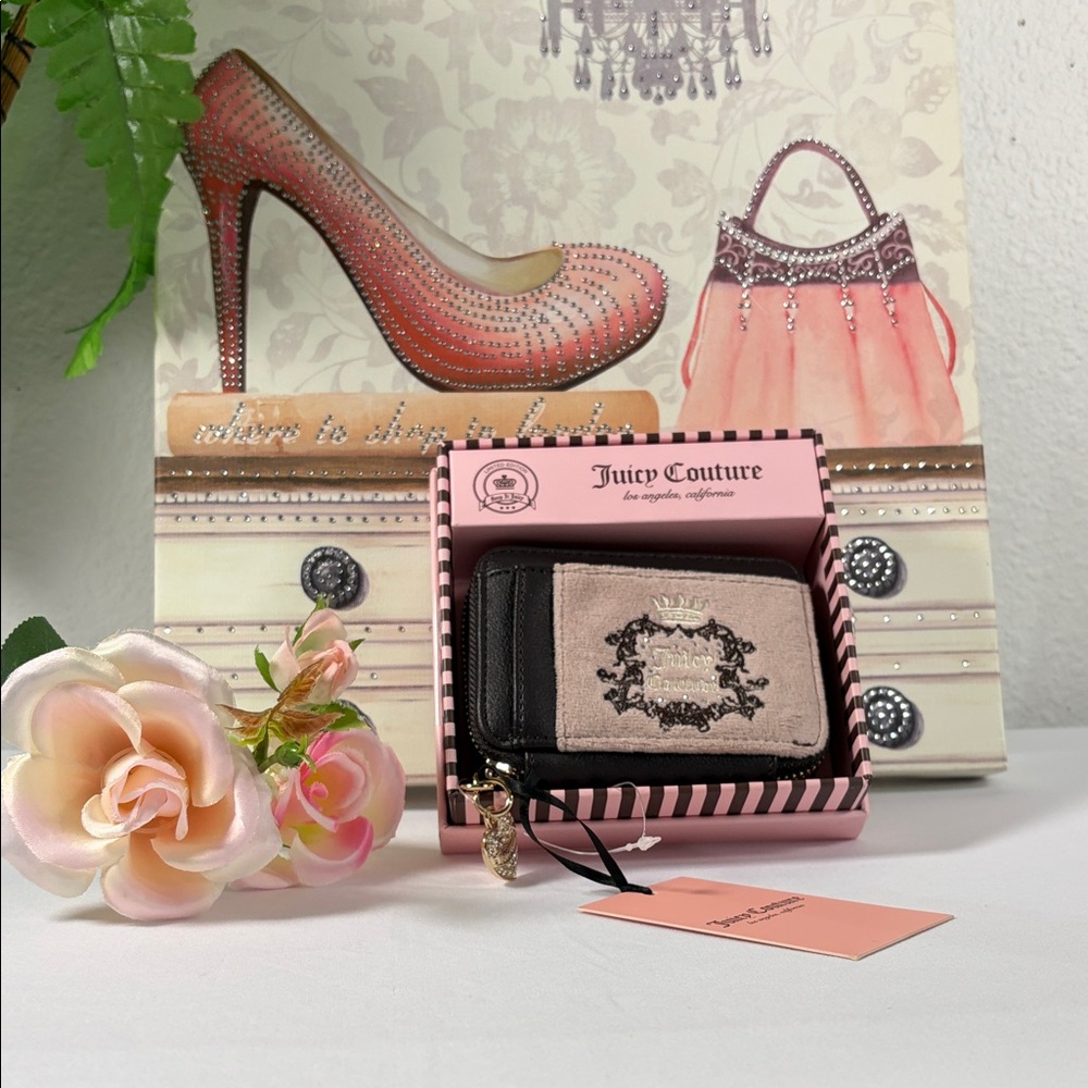 Juicy Couture with Logo  Black and Gray  Women's Wallet